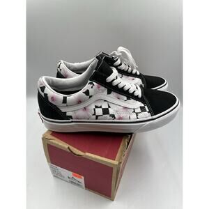 NIB Vans Old Skool Hibiscus Check Black US 7.5 Men/9 Women